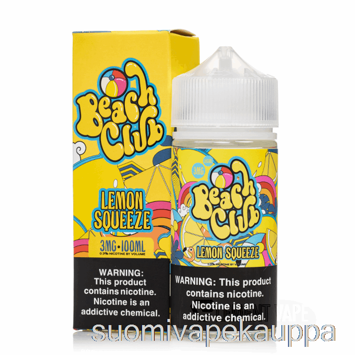 Vape Box Lemon Squeeze - Beach Club - 100ml 3mg